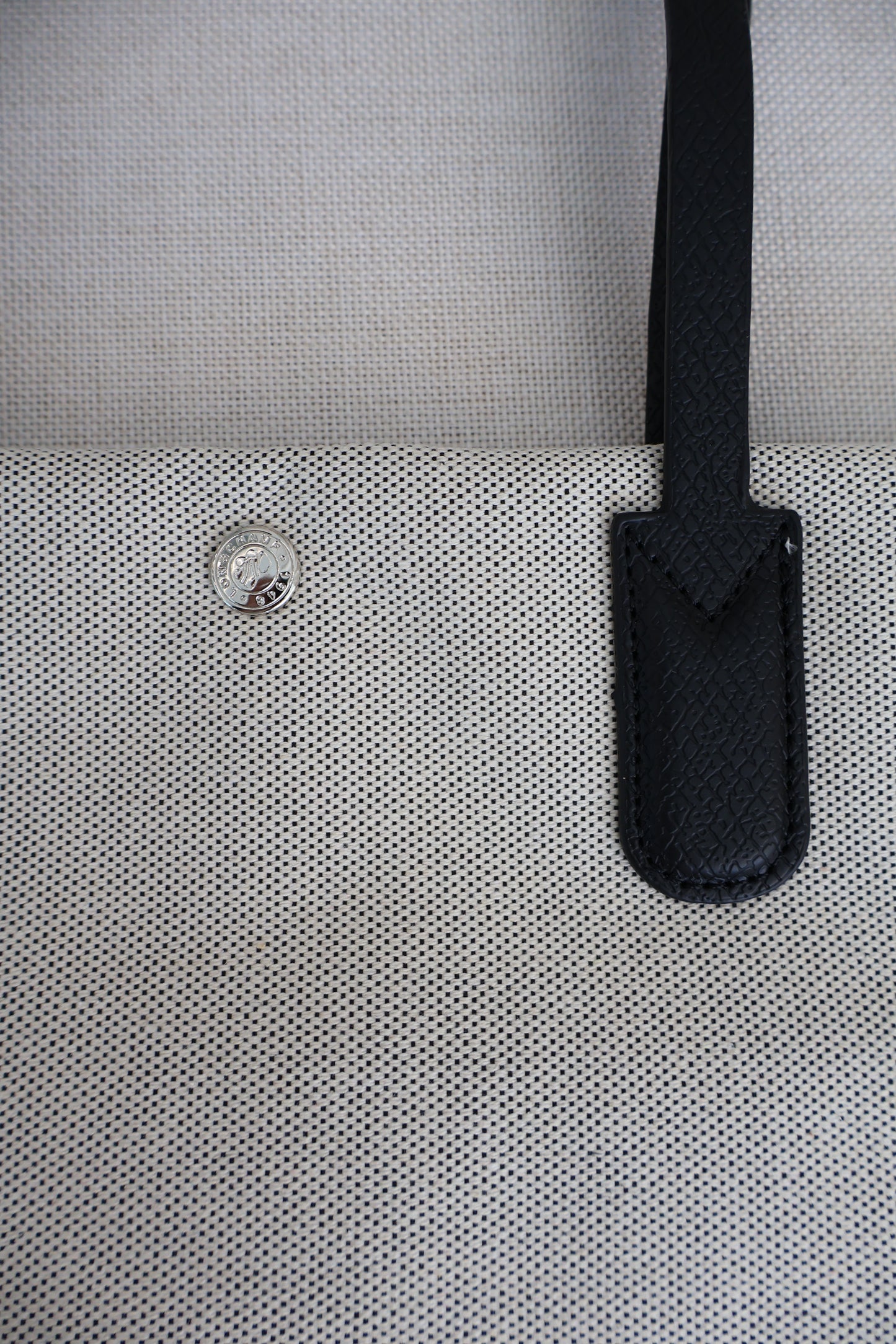Longchamp Beige Canvas Tote (Whatsapp for Price & Grade)