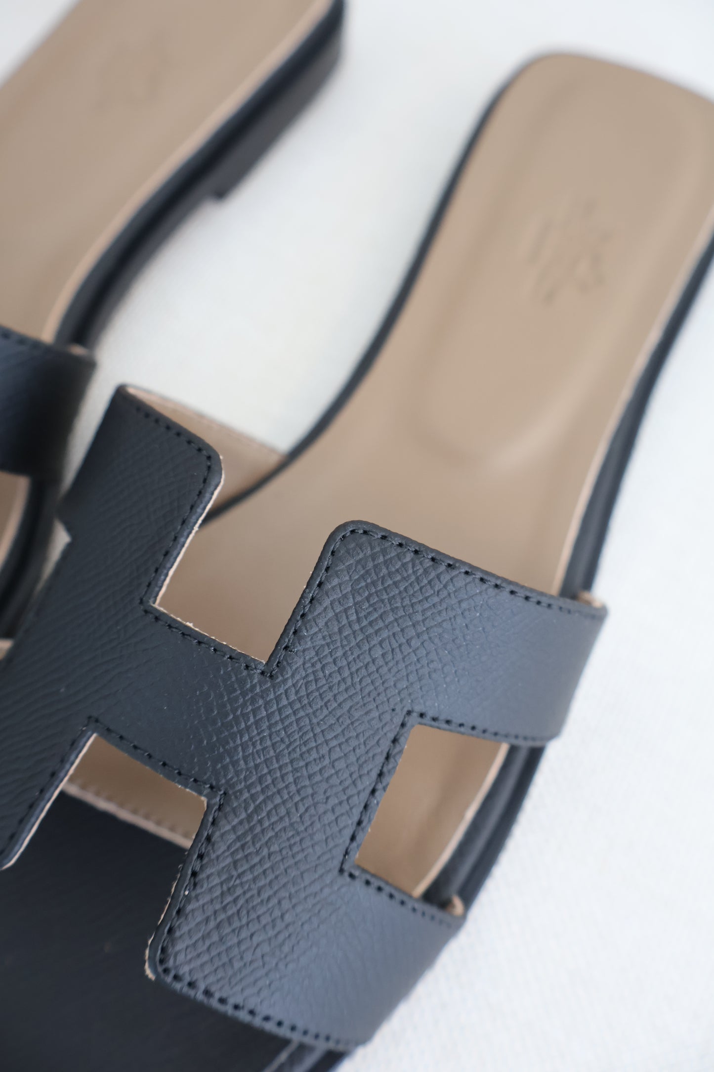 Hermes Oran Slides Sandal Black (Whatsapp for Price & Grade)