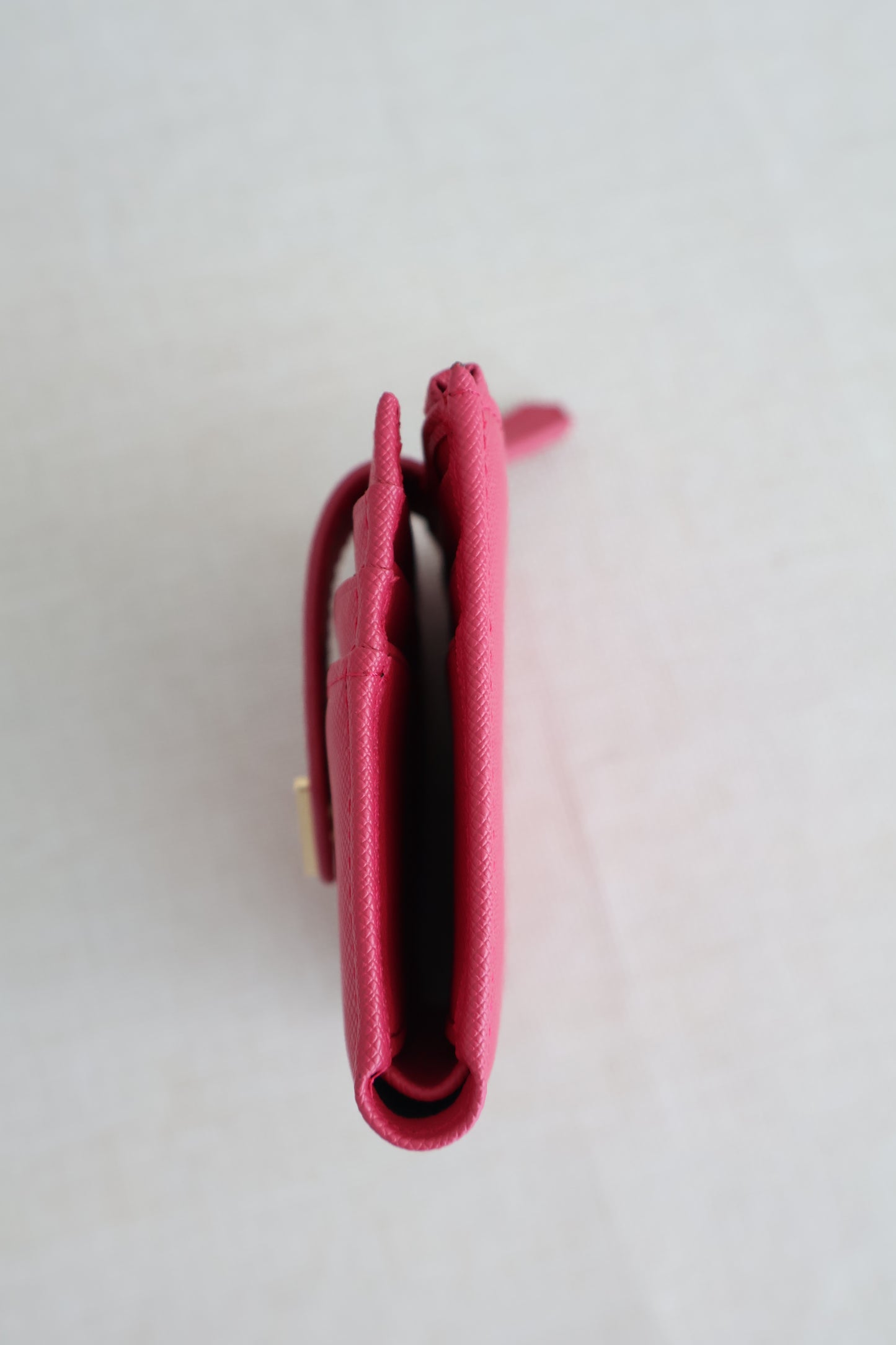 Prada Small Saffiano Wallet Pink (Whatsapp for Price & Grade)