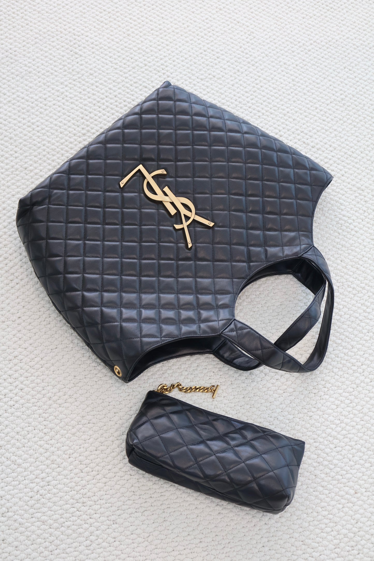 YSL ICARE Shopping Bag Black (Whatsapp for Price & Grade)