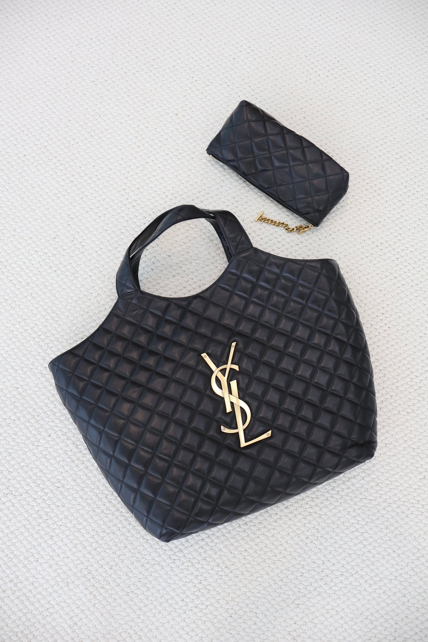 YSL ICARE Shopping Bag Black (Whatsapp for Price & Grade)
