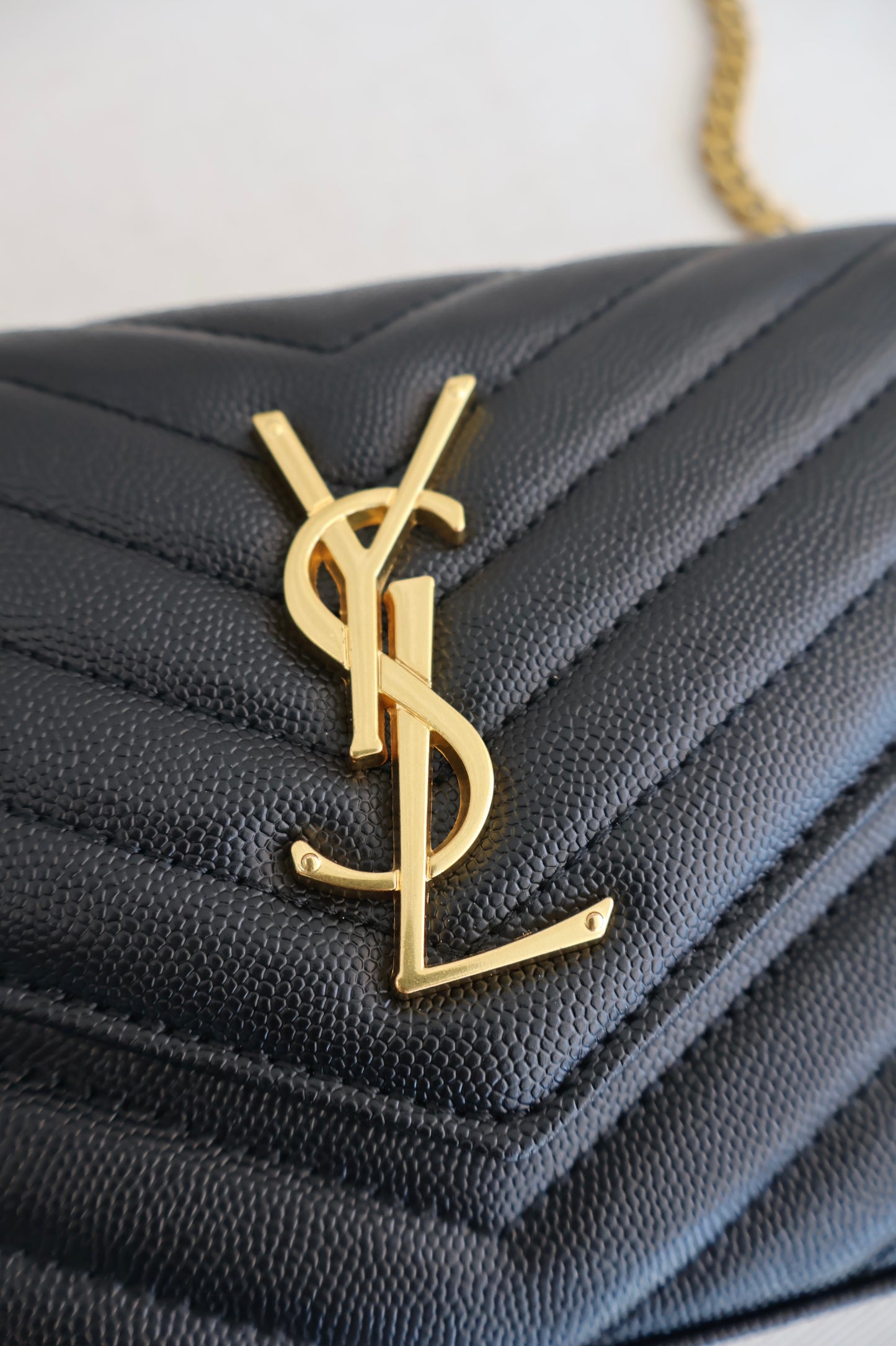YSL WOC Cassandre Black x Gold Bag (Whatsapp for Price & Grade)