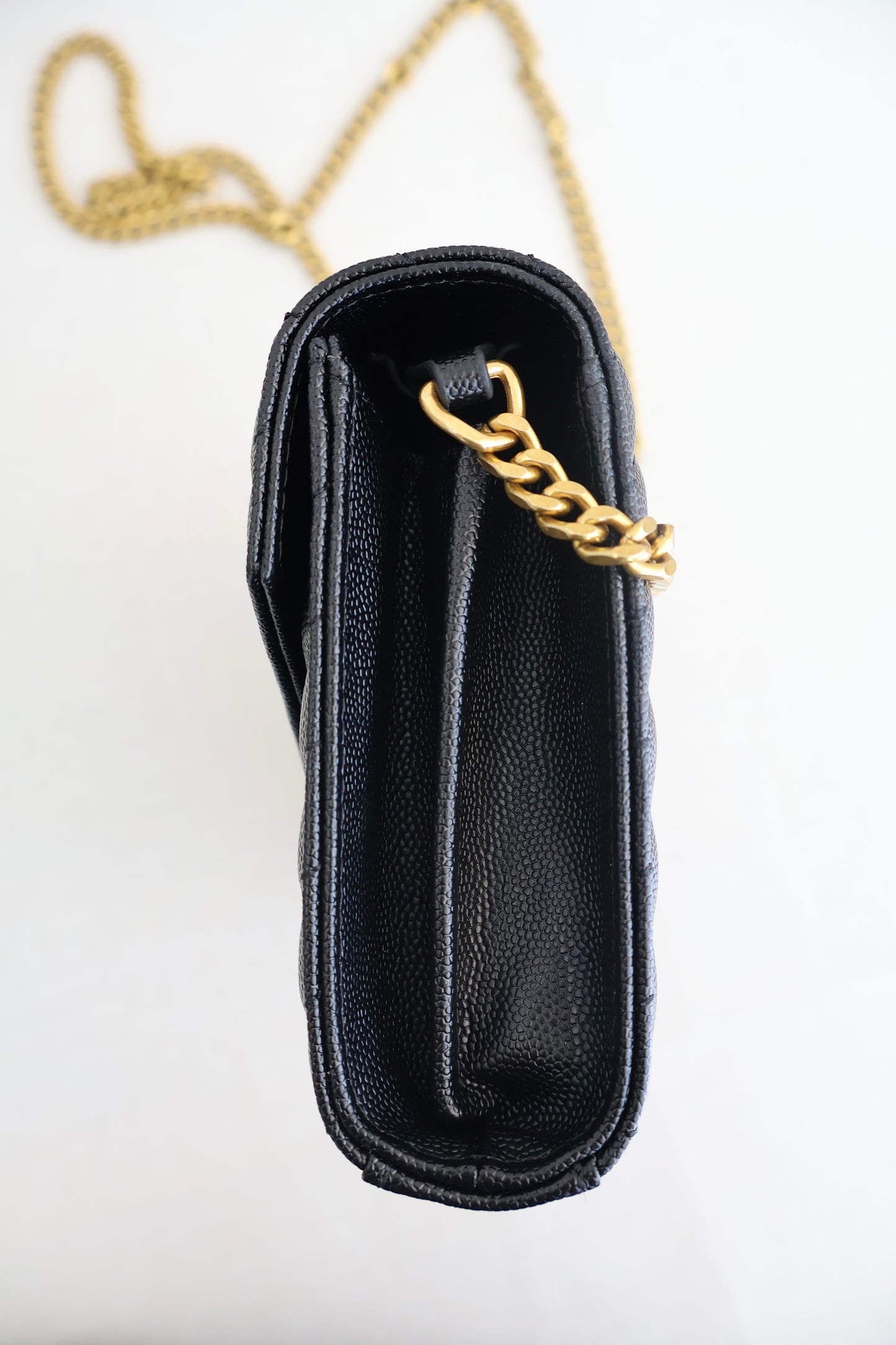 YSL WOC Cassandre Black x Gold Bag (Whatsapp for Price & Grade)