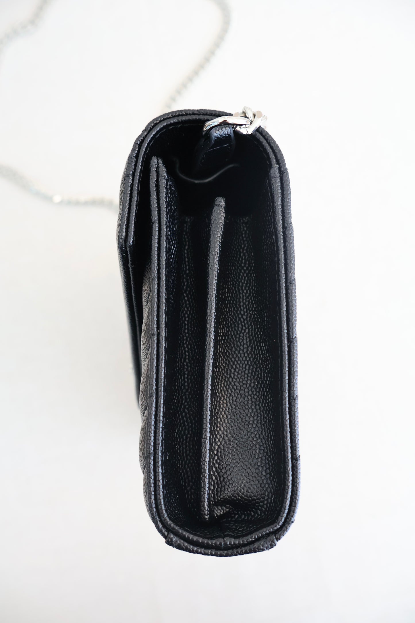 YSL WOC Cassandre Black x Silver Bag (Whatsapp for Price & Grade)