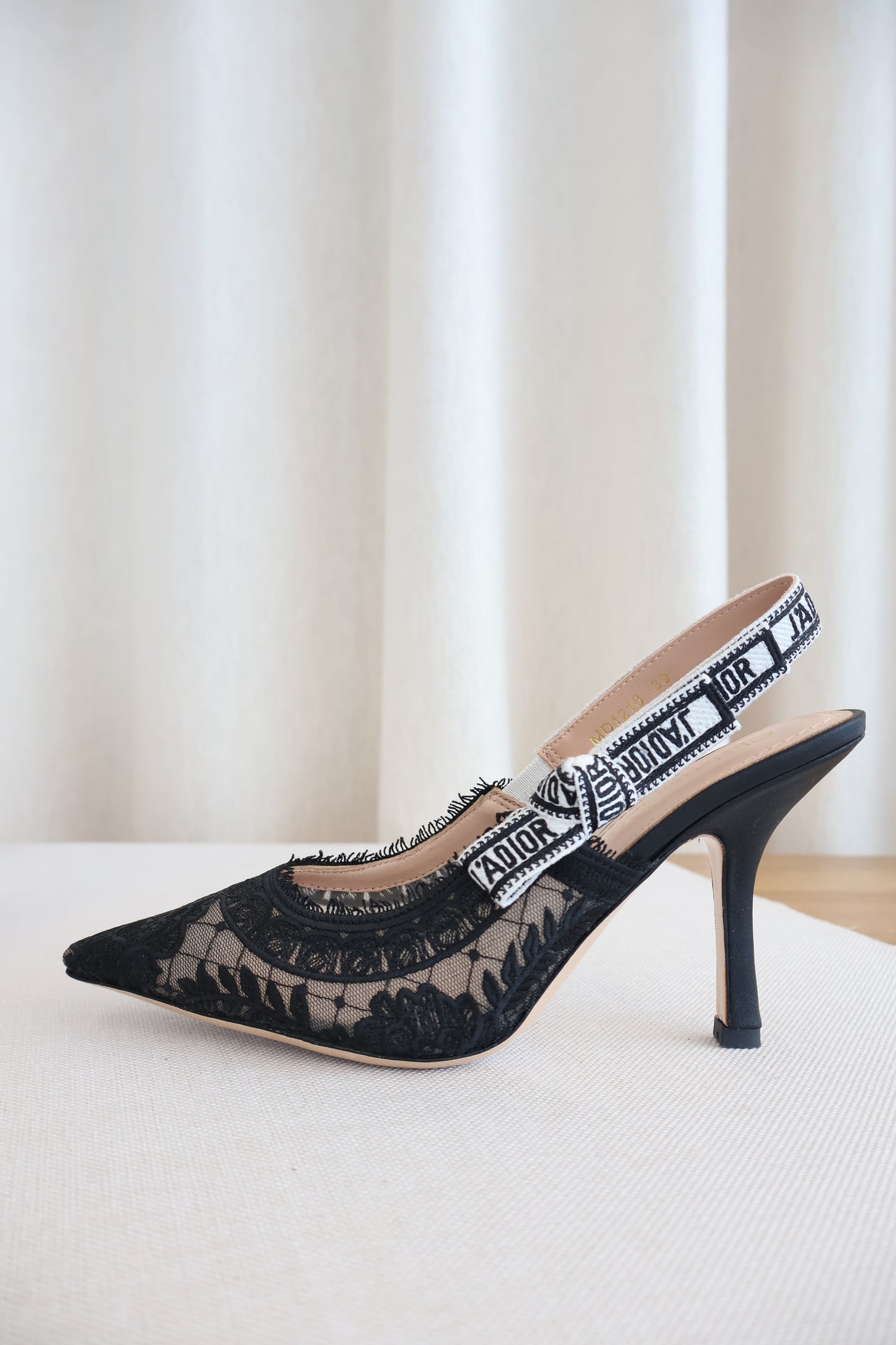 Dior J'adior Slingback Pump Black Lace (Whatsapp for Price & Grade)