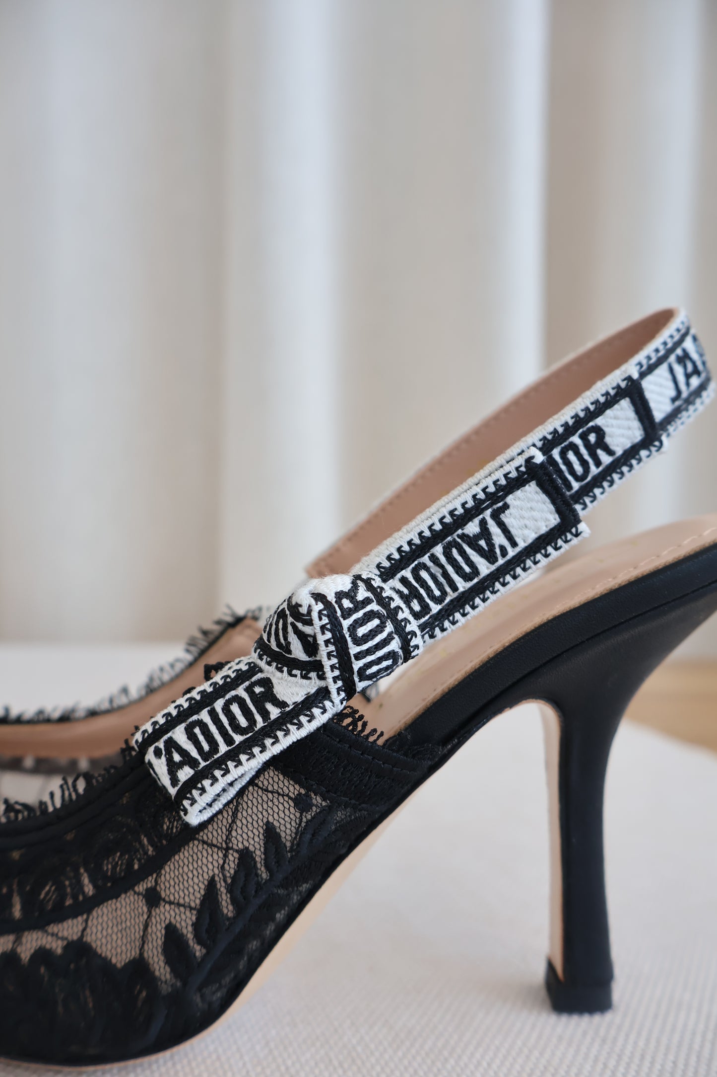 Dior J'adior Slingback Pump Black Lace (Whatsapp for Price & Grade)