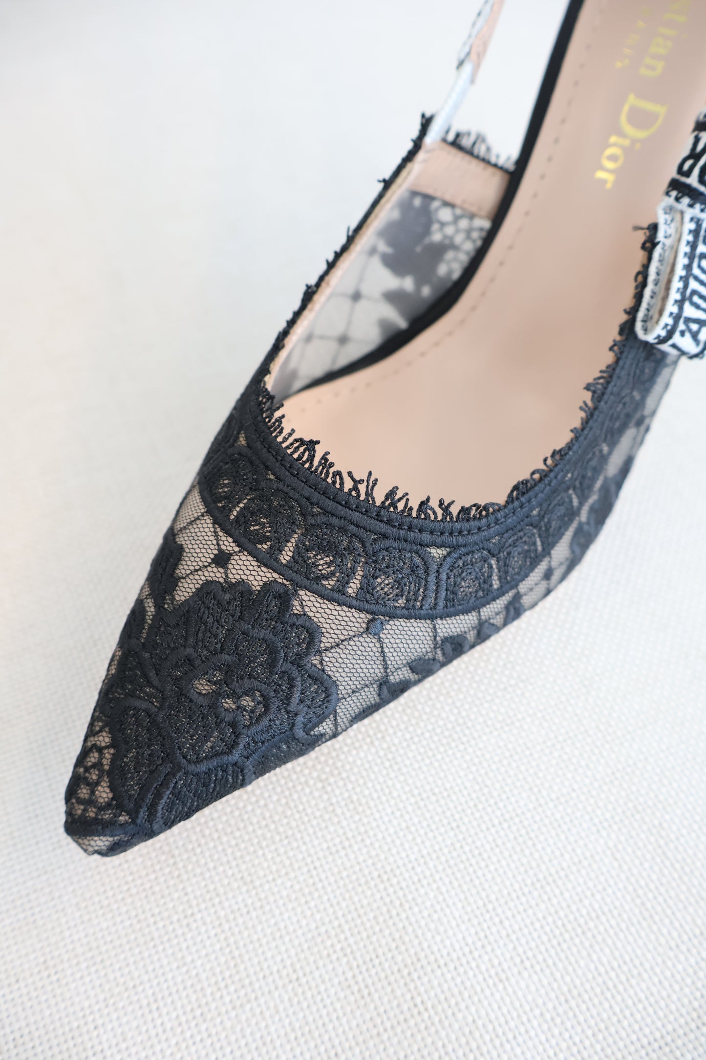 Dior J'adior Slingback Pump Black Lace (Whatsapp for Price & Grade)