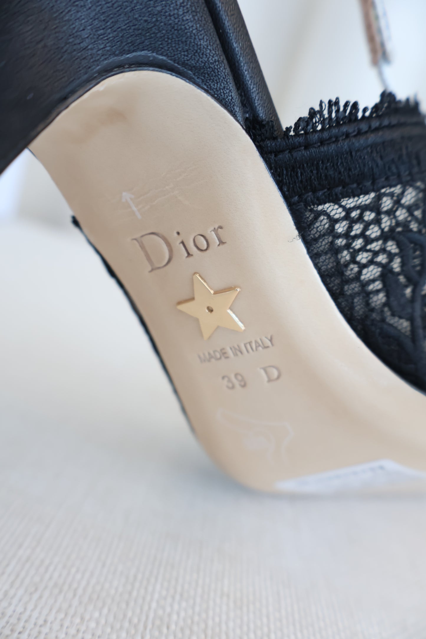 Dior J'adior Slingback Pump Black Lace (Whatsapp for Price & Grade)