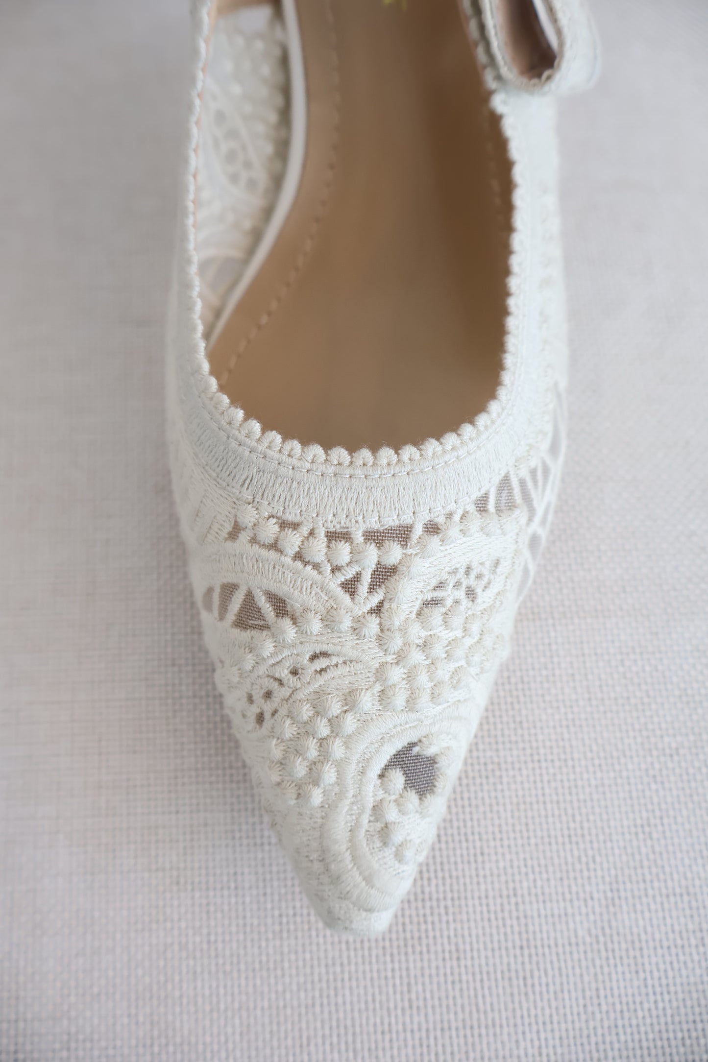 Dior J'adior Slingback Pump White Lace (Whatsapp for Price & Grade)
