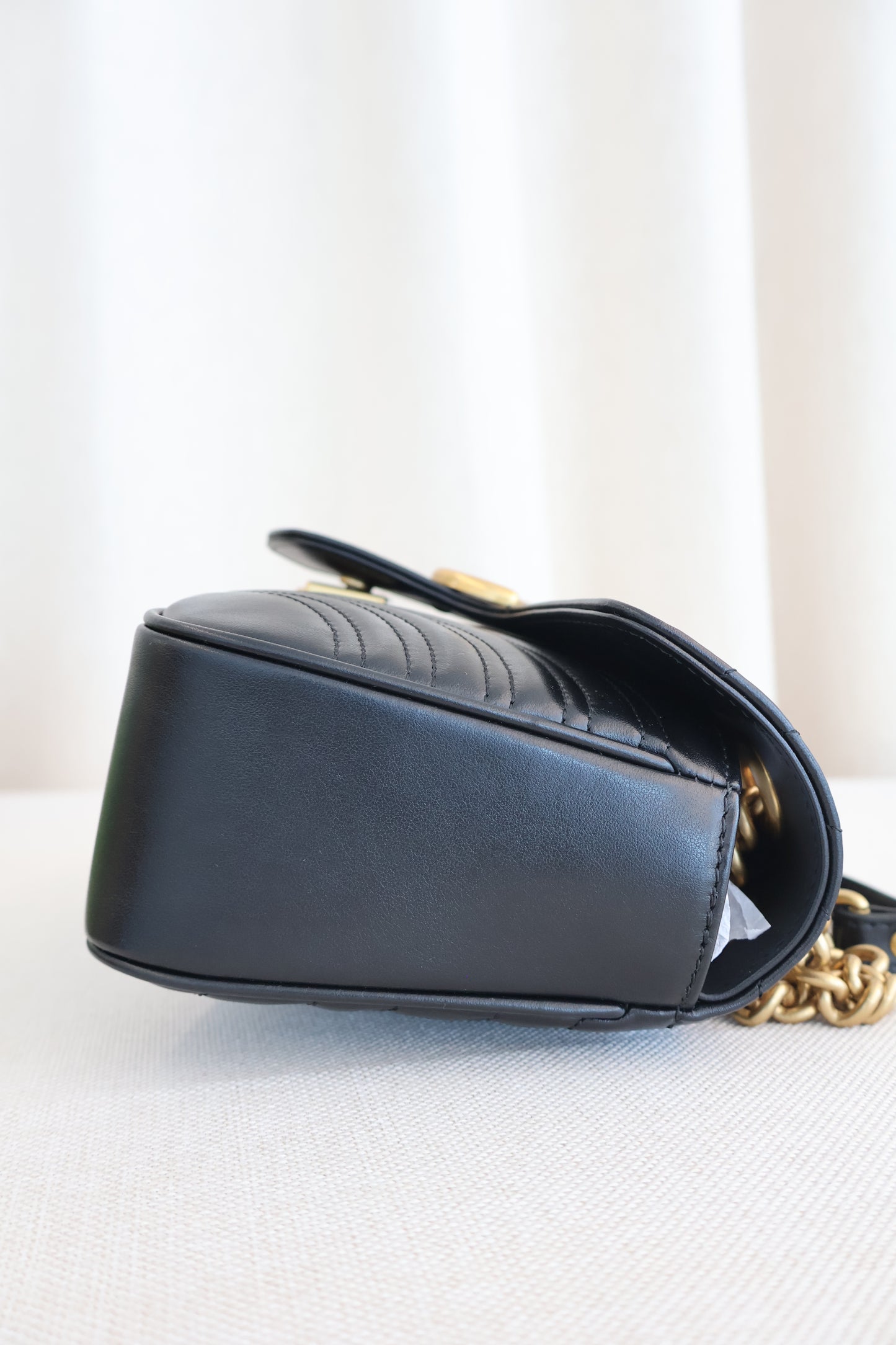 Gucci Marmont Small Shoulder Bag Black (Whatsapp for Price & Grade)