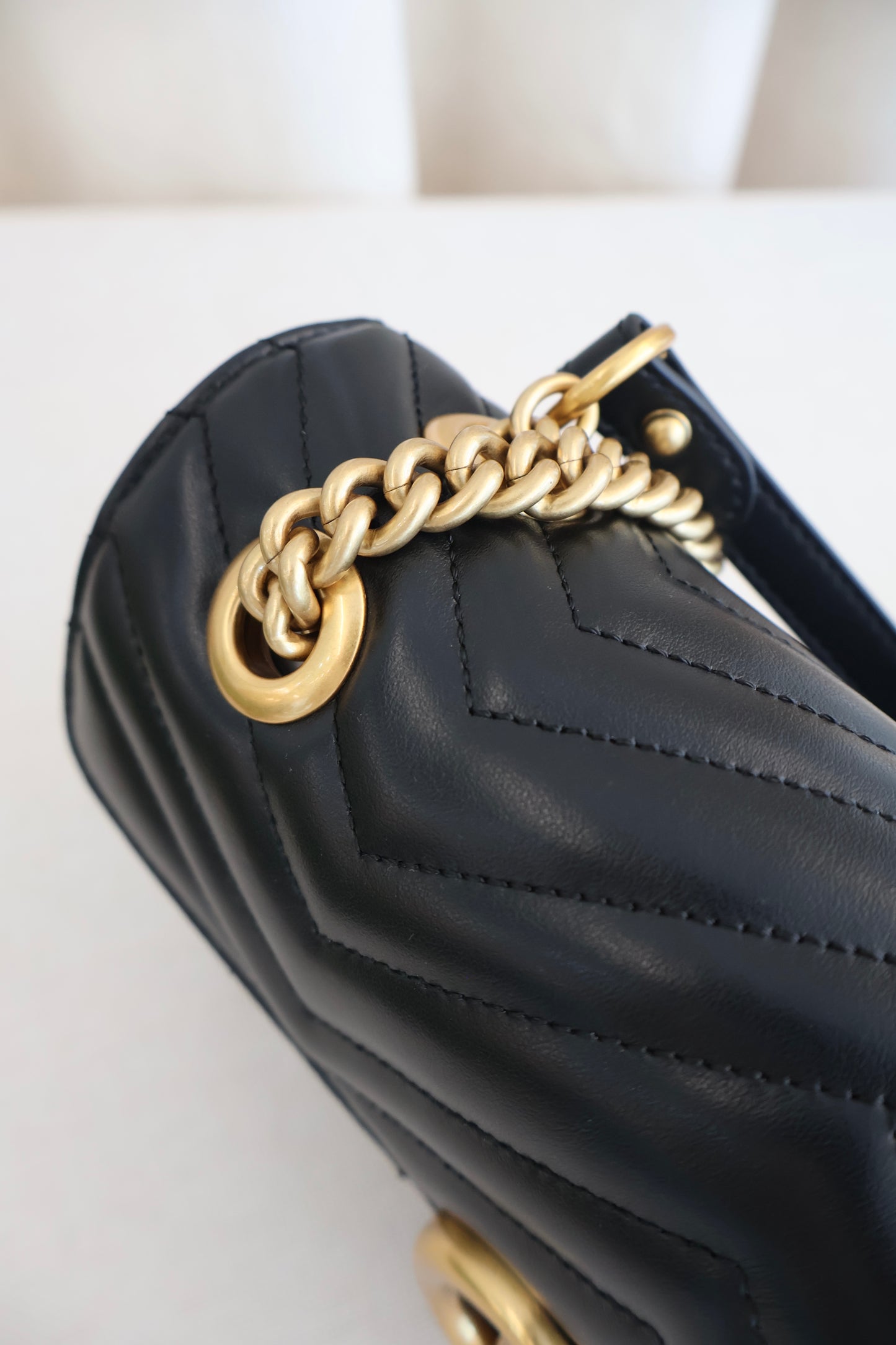 Gucci Marmont Small Shoulder Bag Black (Whatsapp for Price & Grade)