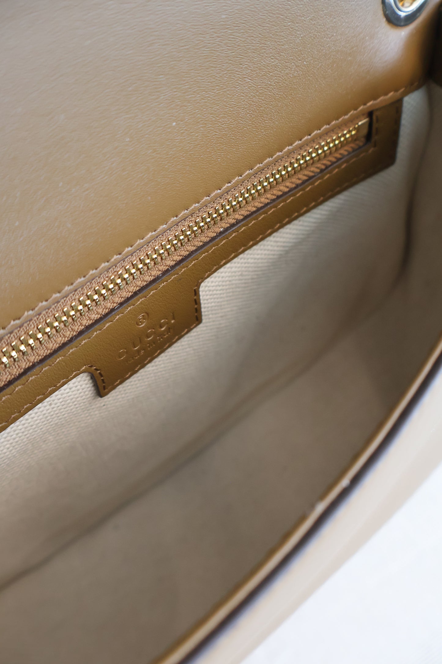 Gucci Blondie Small Shoulder Bag Light Brown Sude (Whatsapp for Price & Grade)