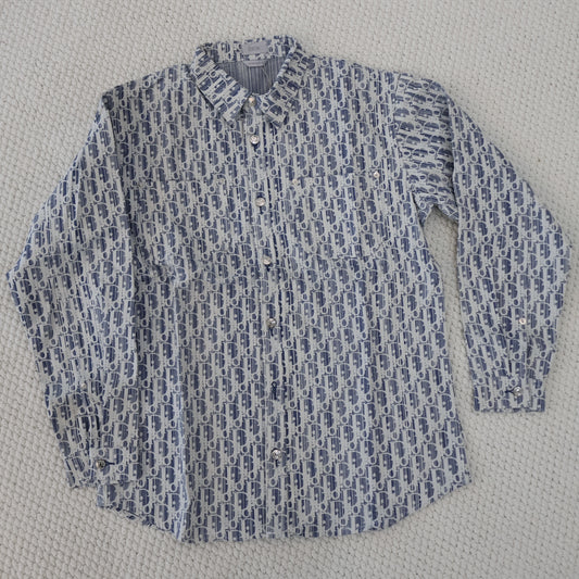 Dior Blue Shirt (Whatsapp for Price & Grade)
