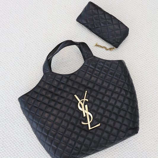 YSL ICARE Shopping Bag Black (Whatsapp for Price & Grade)
