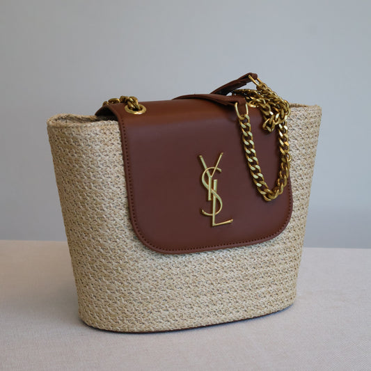 YSL Rattan Bag (Whatsapp for Price & Grade)