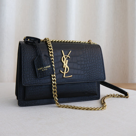 YSL Sunset Bag Black (Whatsapp for Price & Grade)