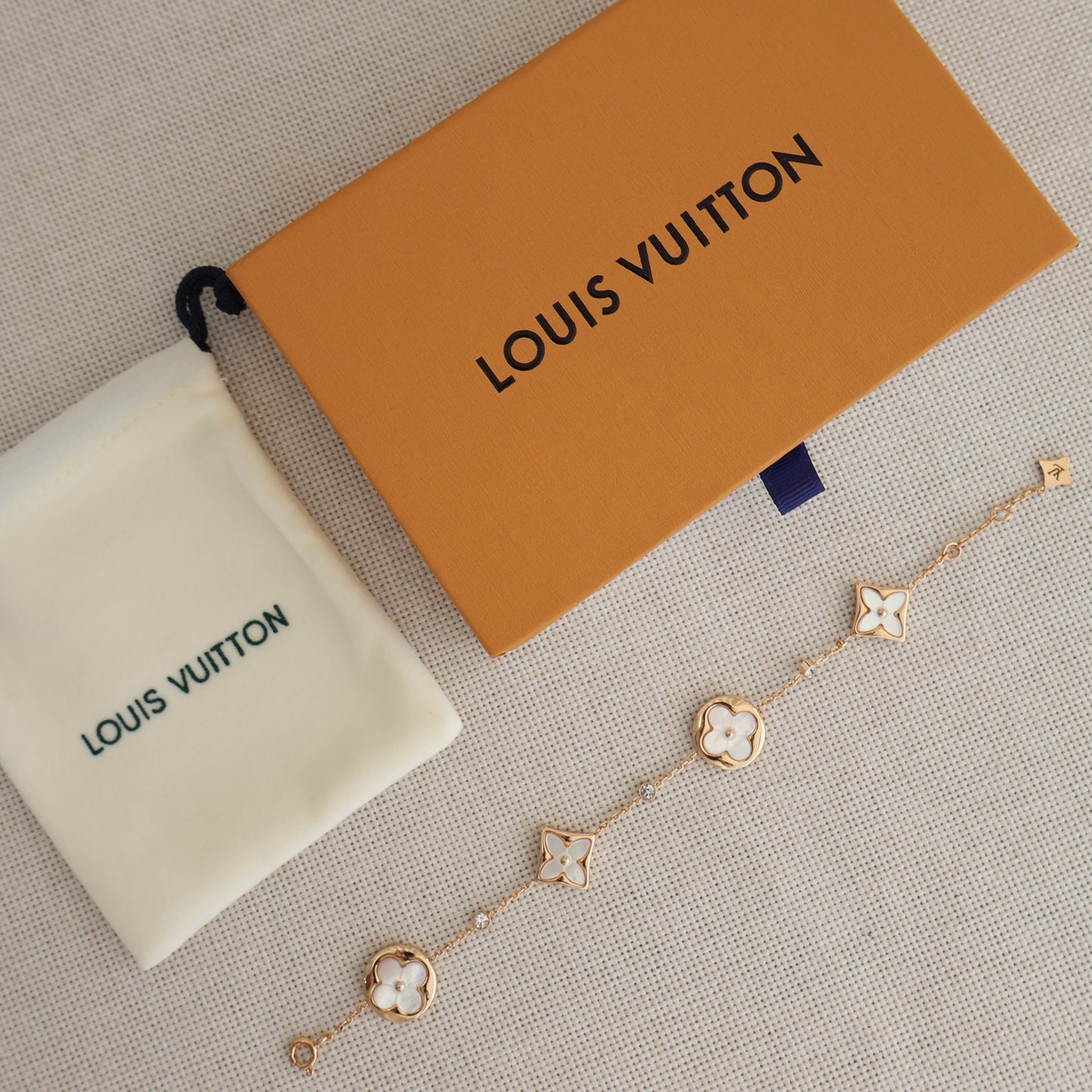 Louis Vuitton Rose Gold x White Bracelet (Whatsapp for Price & Grade)